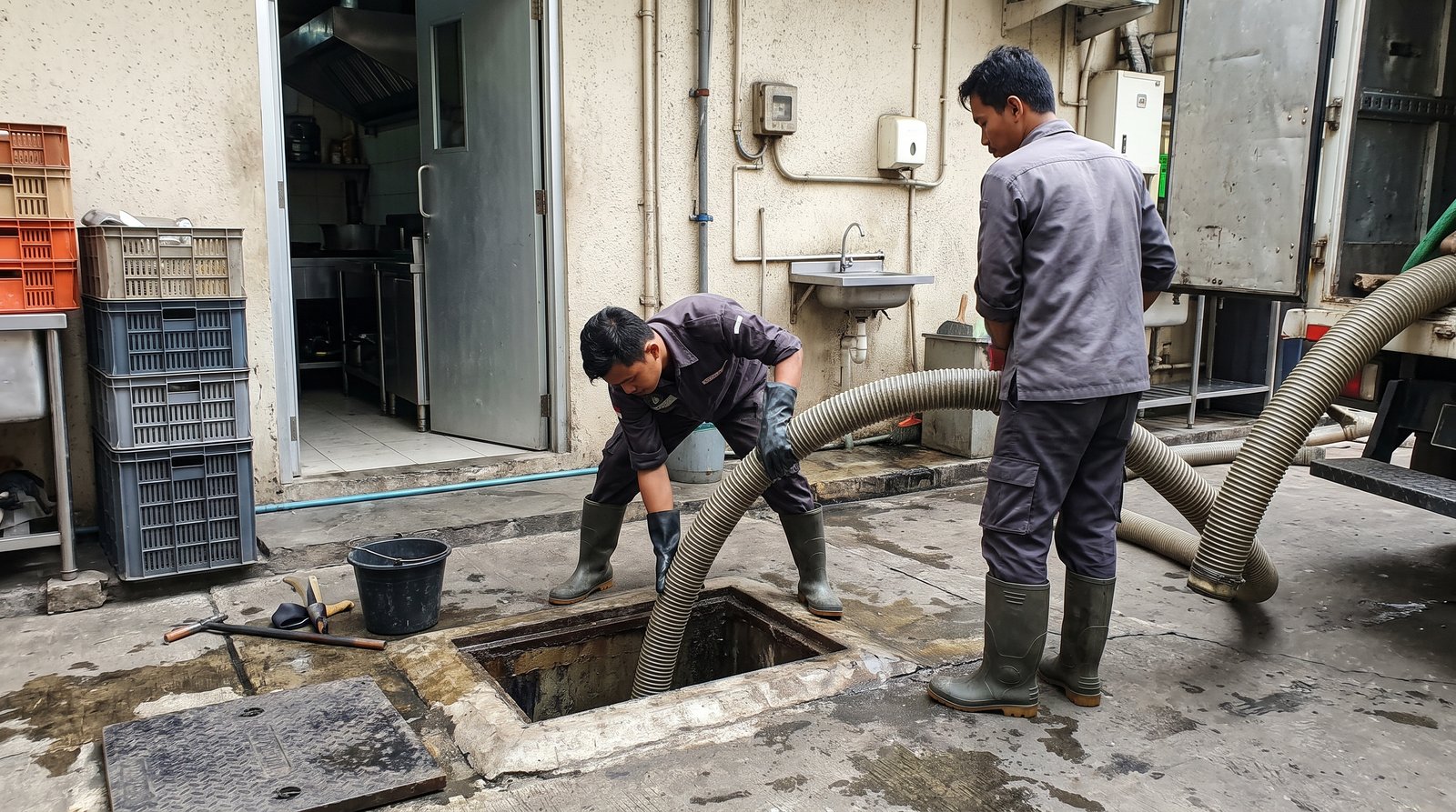 Pembersihan Lemak Restoran & Hotel (Grease Trap)